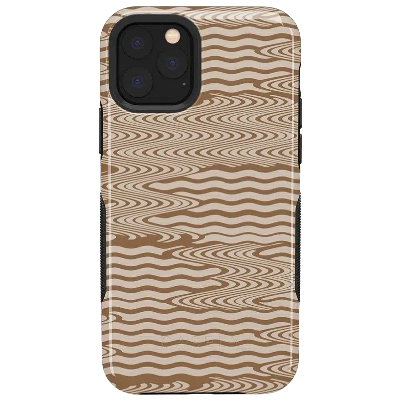 Mocha Ripple | Brown Waves Case