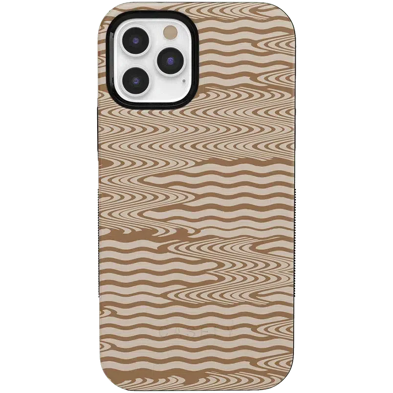 Mocha Ripple | Brown Waves Case