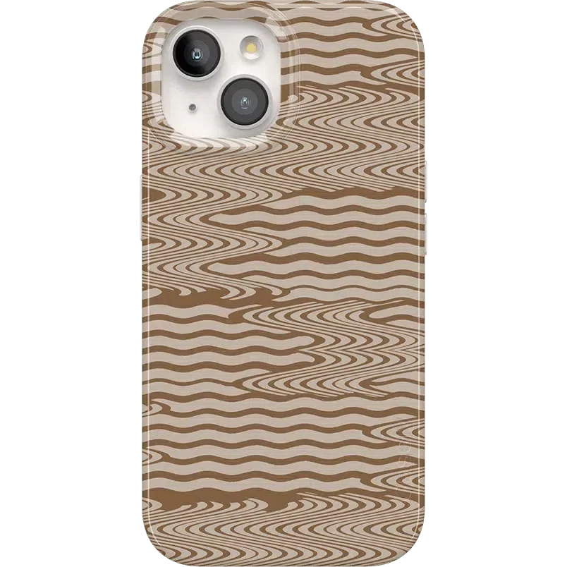 Mocha Ripple | Brown Waves Case
