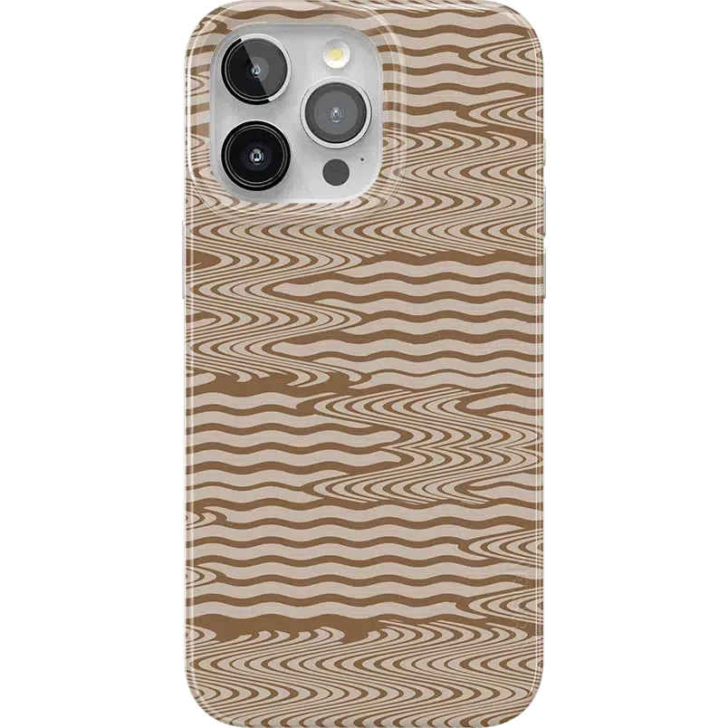 Mocha Ripple | Brown Waves Case