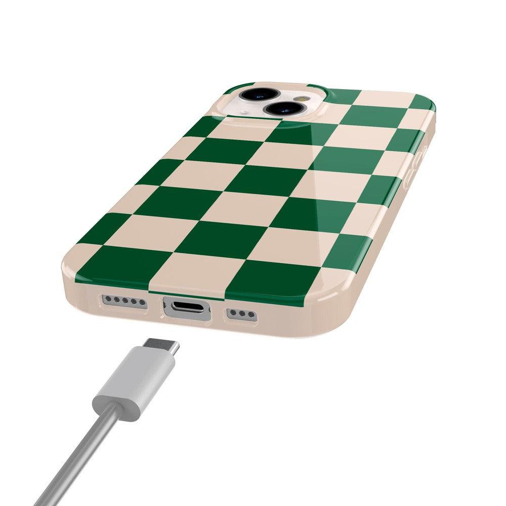 Fit Check | Green Checkerboard Case