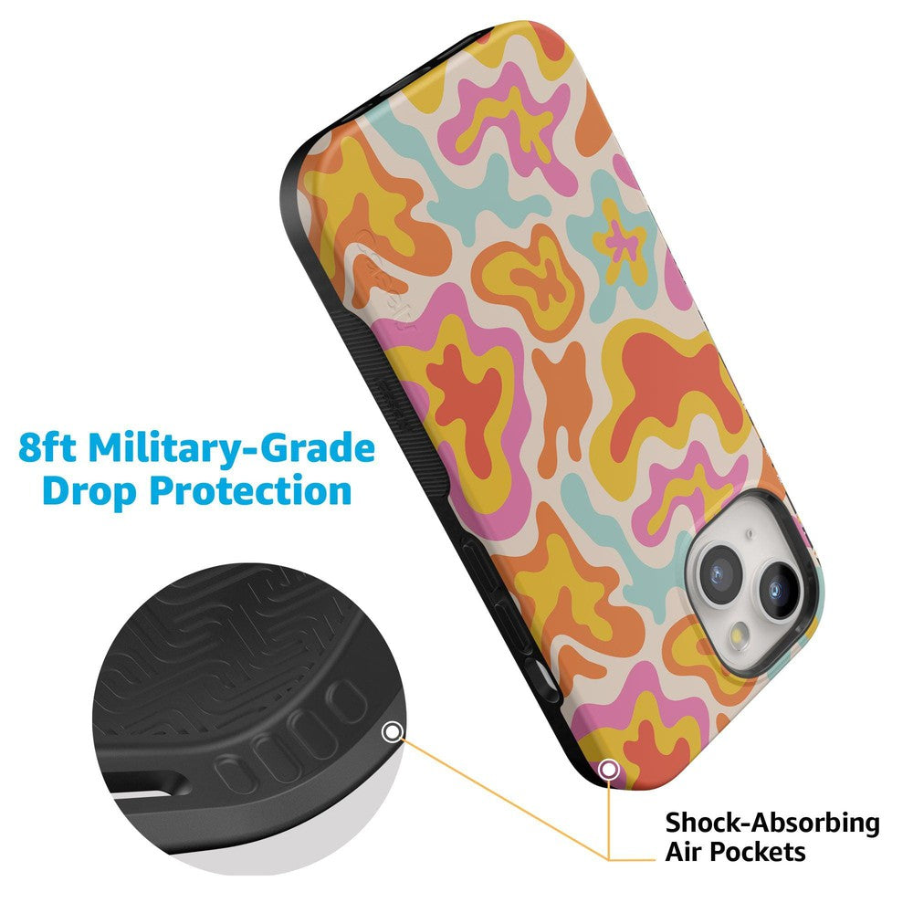 Tropical Color Splash | Abstract Retro Case