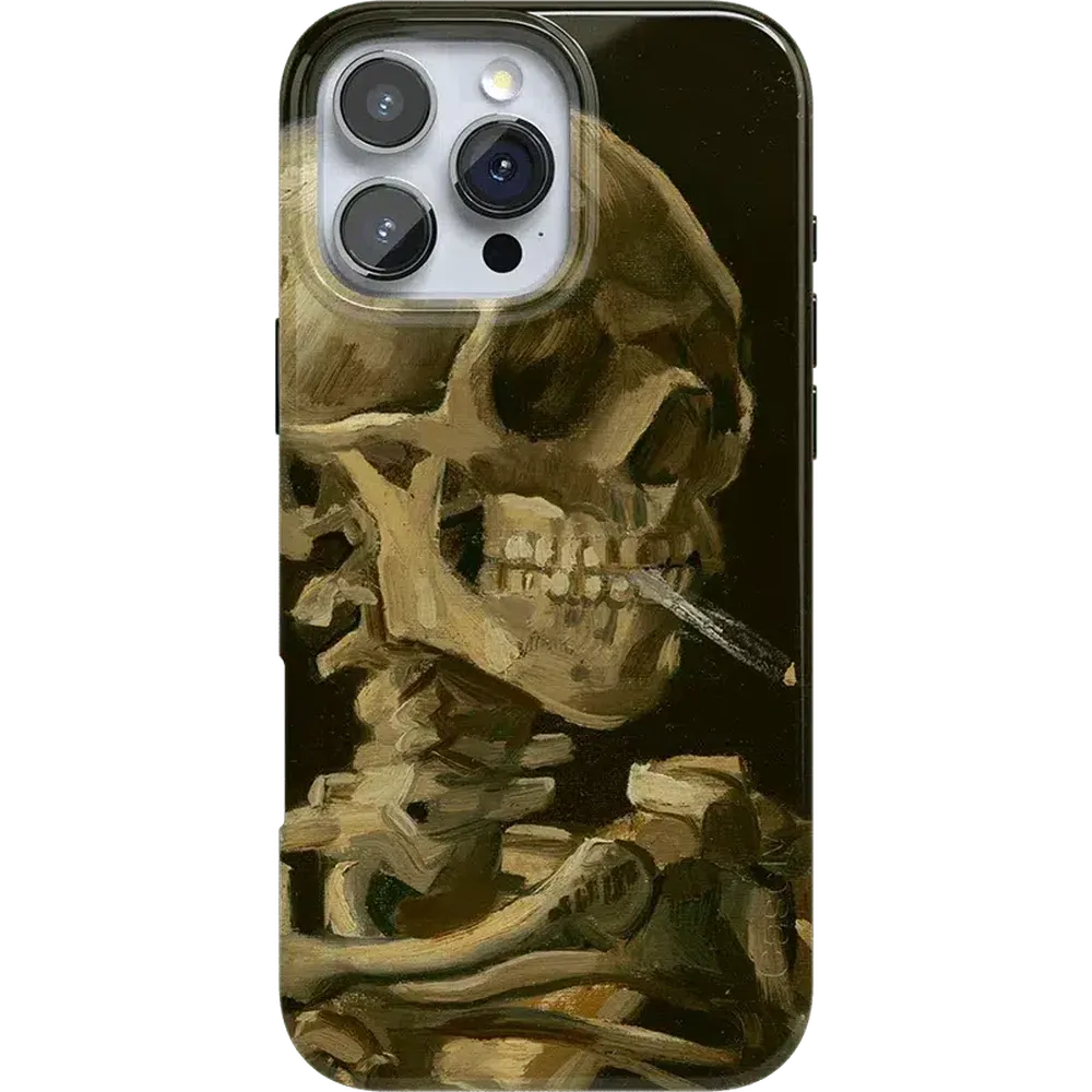 Van Gogh | Head of a Skeleton with a Burning Cigarette Phone Case