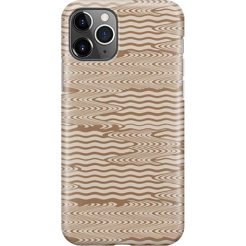 Mocha Ripple | Brown Waves Case