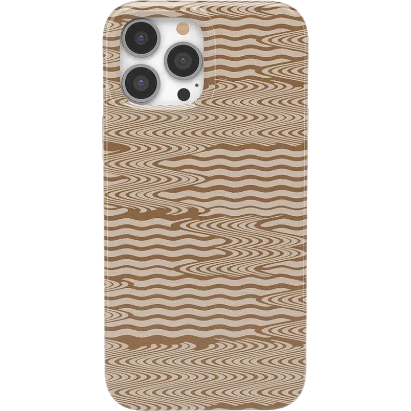 Mocha Ripple | Brown Waves Case