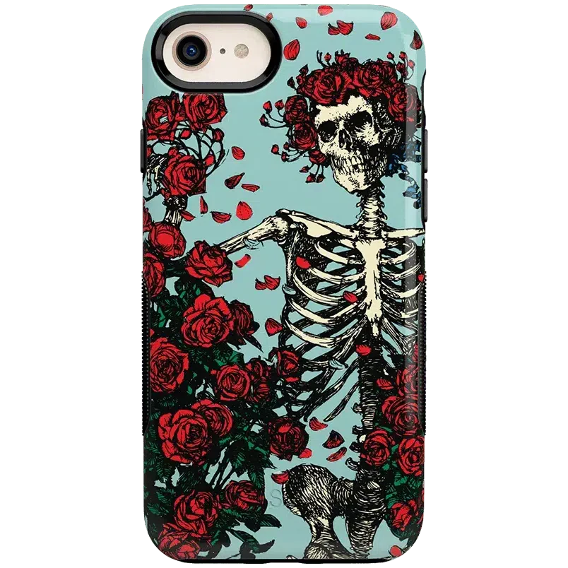Forever Grateful | Grateful Dead Skeleton Floral Case