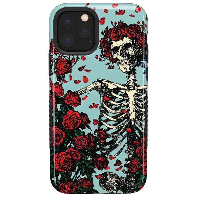 Forever Grateful | Grateful Dead Skeleton Floral Case