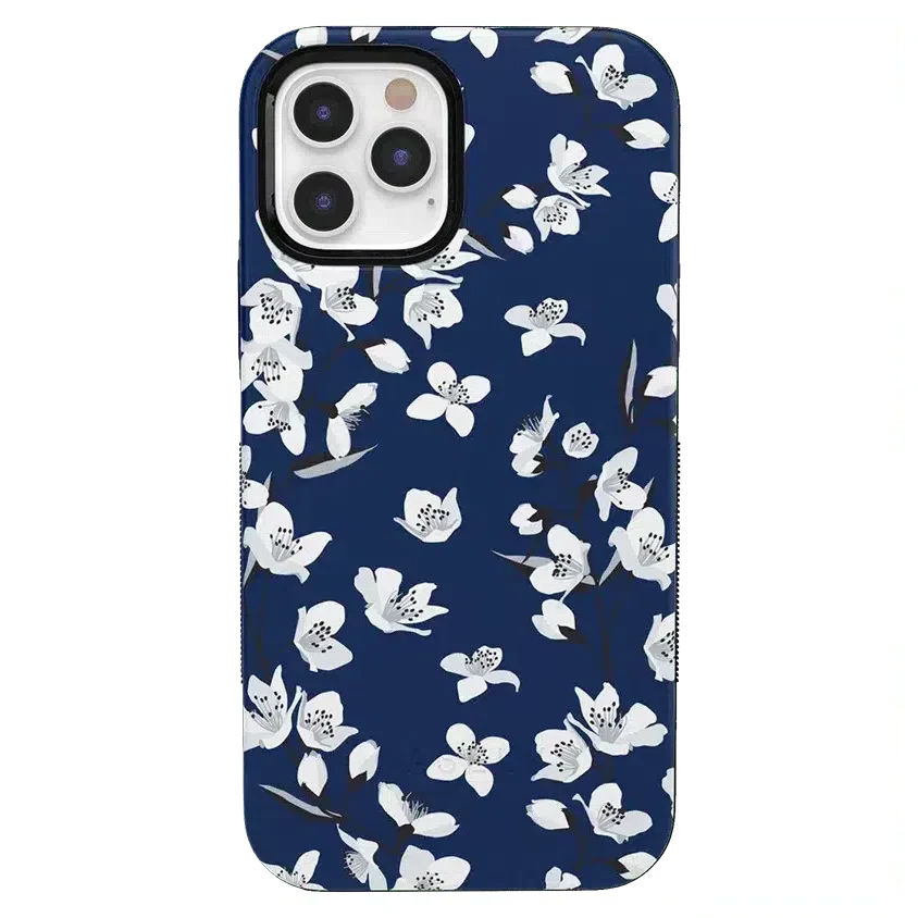 Floral Forest | Navy Cherry Blossom Floral Case