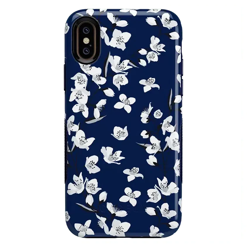 Floral Forest | Navy Cherry Blossom Floral Case