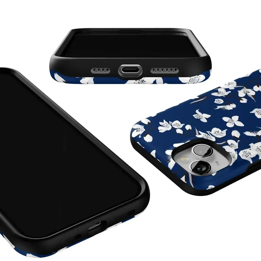 Floral Forest | Navy Cherry Blossom Floral Case
