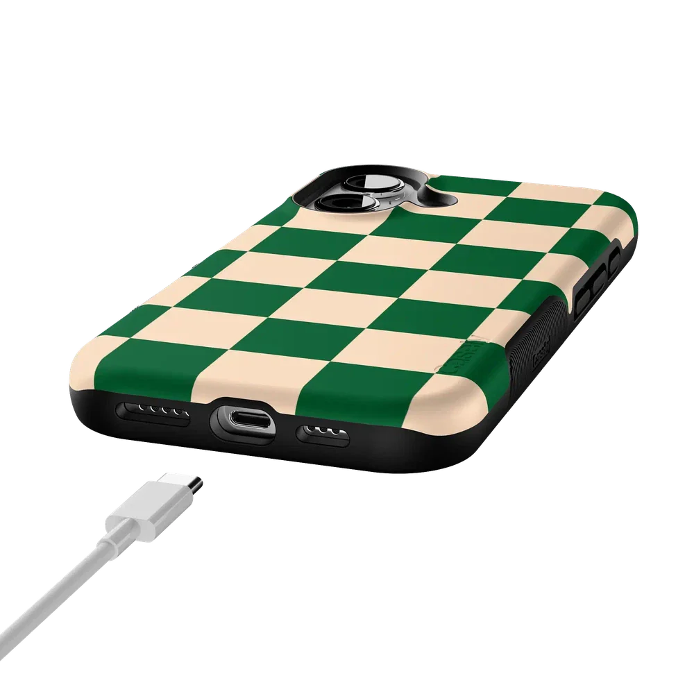 Fit Check | Green Checkerboard Case