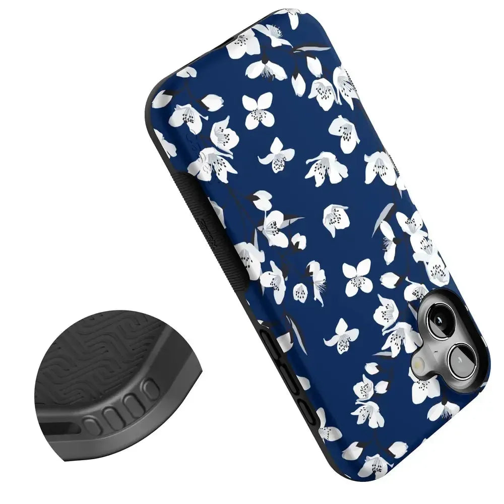 Floral Forest | Navy Cherry Blossom Floral Case