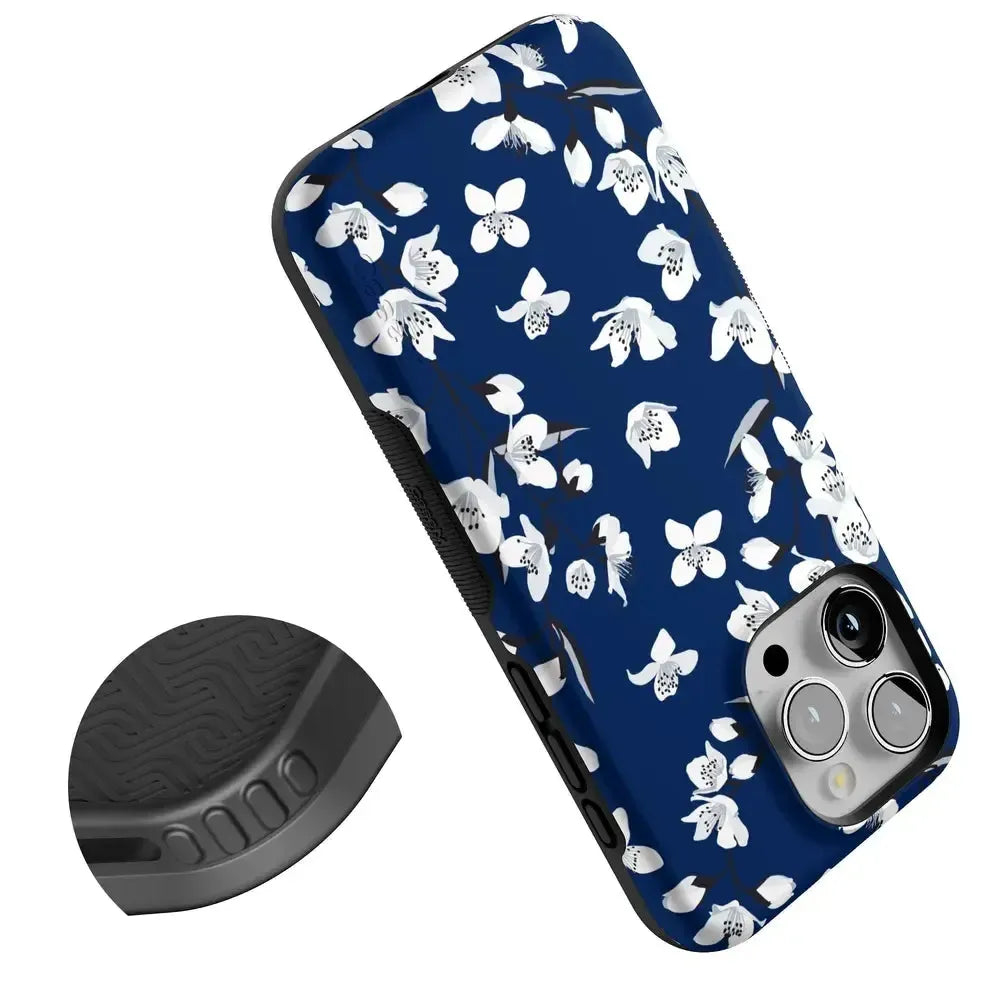Floral Forest | Navy Cherry Blossom Floral Case