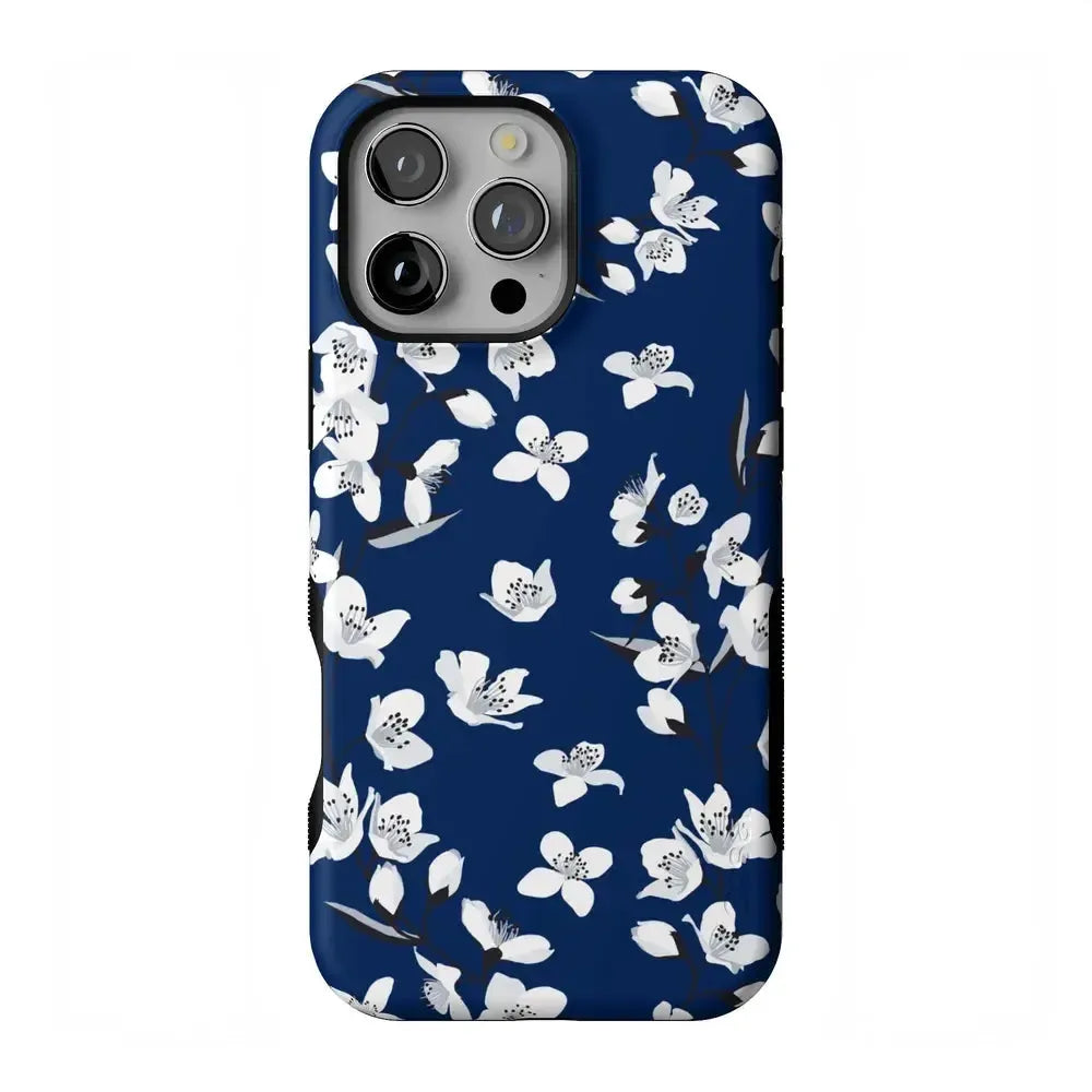 Floral Forest | Navy Cherry Blossom Floral Case