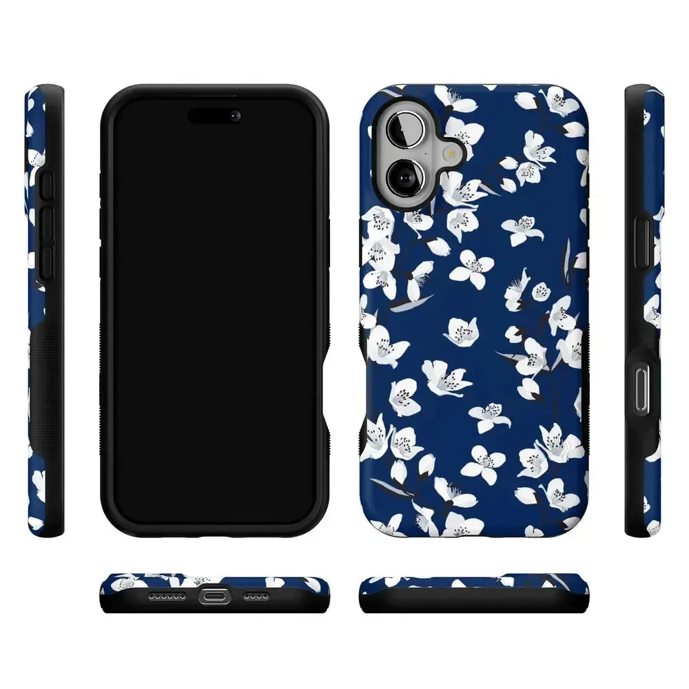 Floral Forest | Navy Cherry Blossom Floral Case
