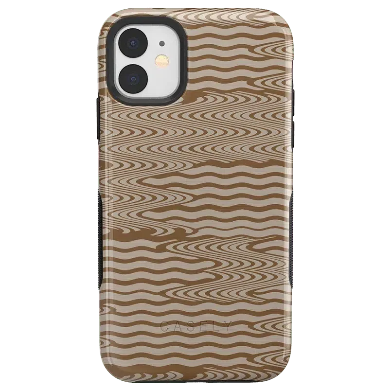 Mocha Ripple | Brown Waves Case