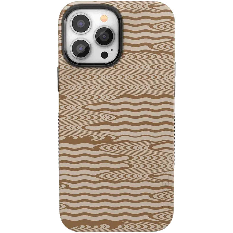 Mocha Ripple | Brown Waves Case