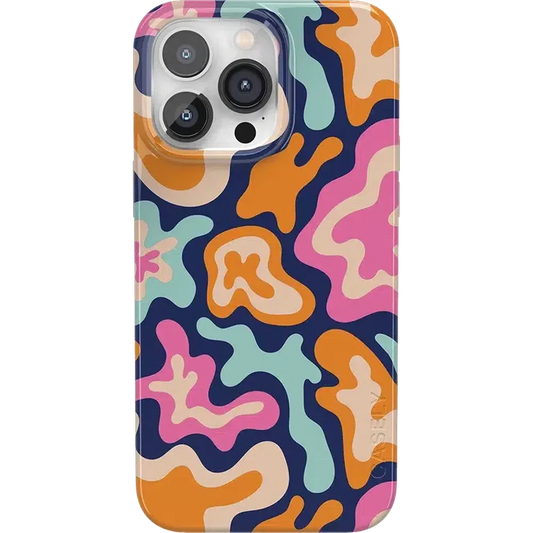 Midnight Color Splash | Abstract Retro Case
