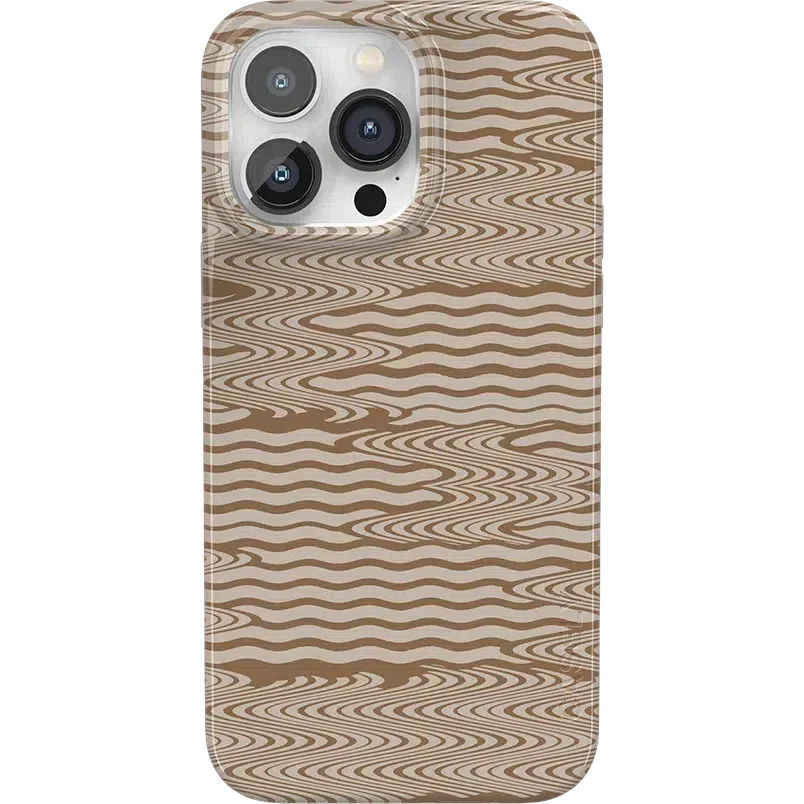 Mocha Ripple | Brown Waves Case