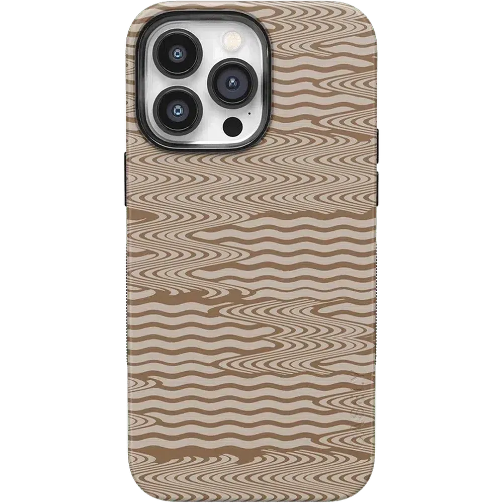 Mocha Ripple | Brown Waves Case