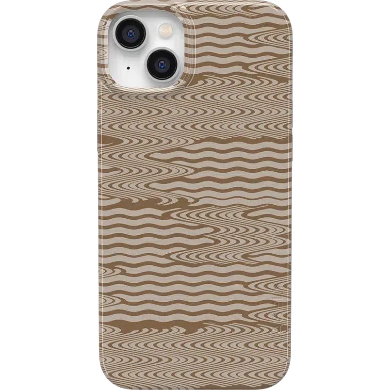 Mocha Ripple | Brown Waves Case