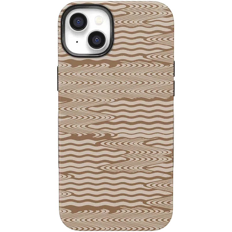Mocha Ripple | Brown Waves Case