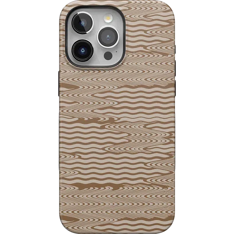 Mocha Ripple | Brown Waves Case