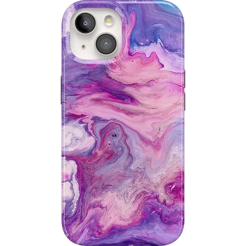 Tie Dying Over You | Purple Marble iPhone Case