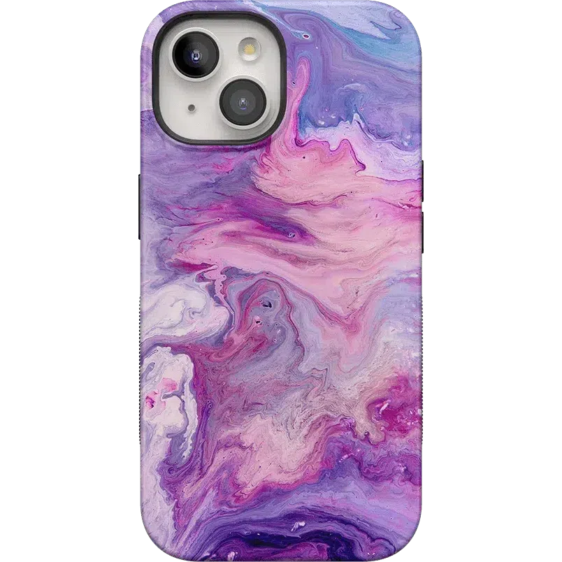 Tie Dying Over You | Purple Marble iPhone Case