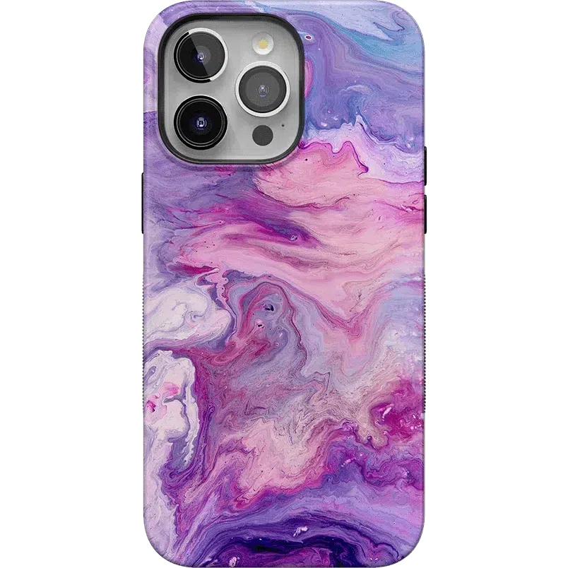 Tie Dying Over You | Purple Marble iPhone Case