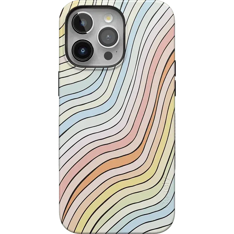 Ride The Wave | Pastel Rainbow Lined Case