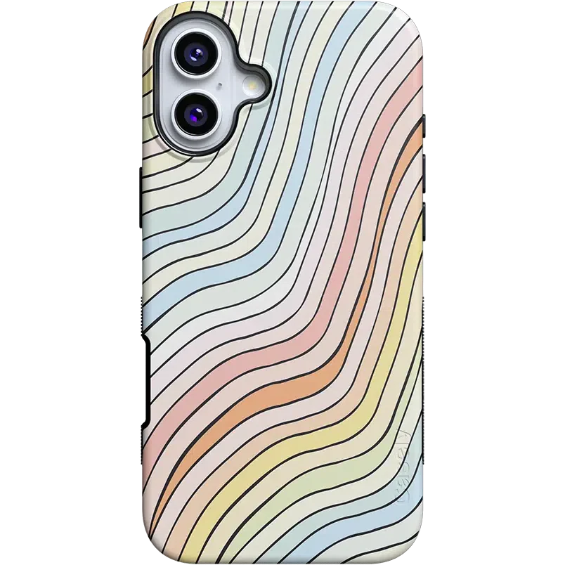 Ride The Wave | Pastel Rainbow Lined Case
