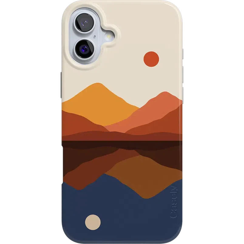 Opposites Attract | Day & Night Colorblock Mountains Case