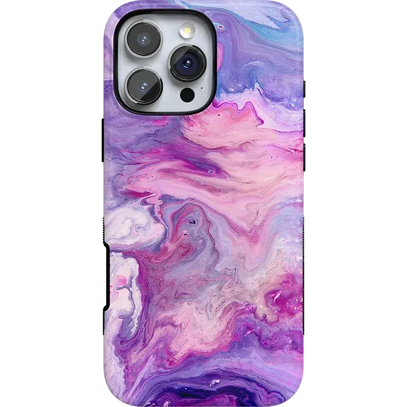 Tie Dying Over You | Purple Marble iPhone Case