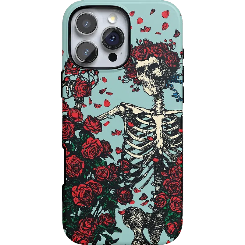 Forever Grateful | Grateful Dead Skeleton Floral Case