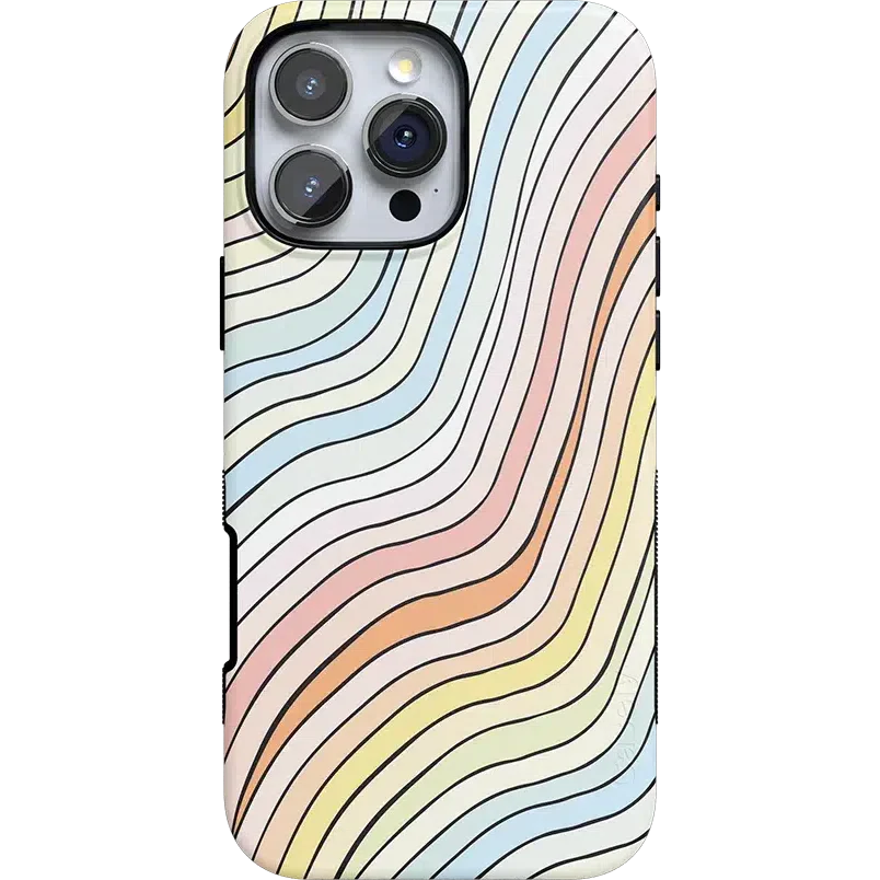 Ride The Wave | Pastel Rainbow Lined Case