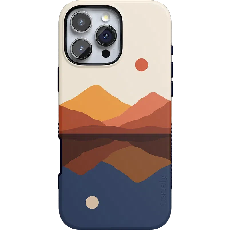 Opposites Attract | Day & Night Colorblock Mountains Case