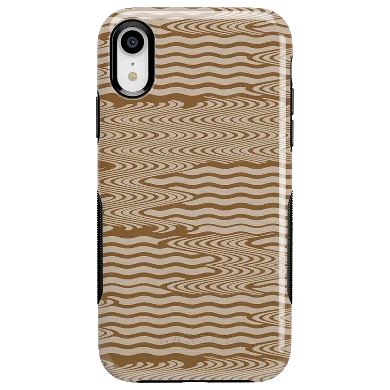 Mocha Ripple | Brown Waves Case