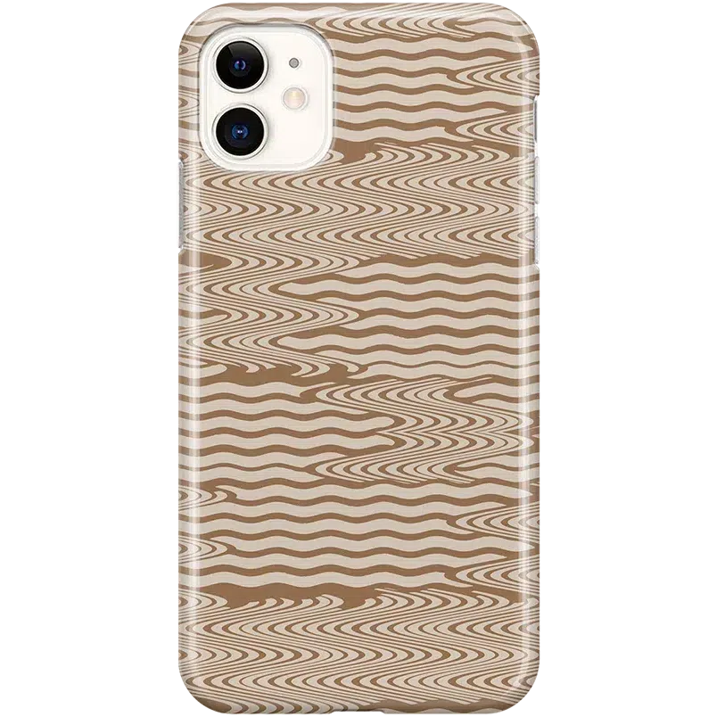 Mocha Ripple | Brown Waves Case