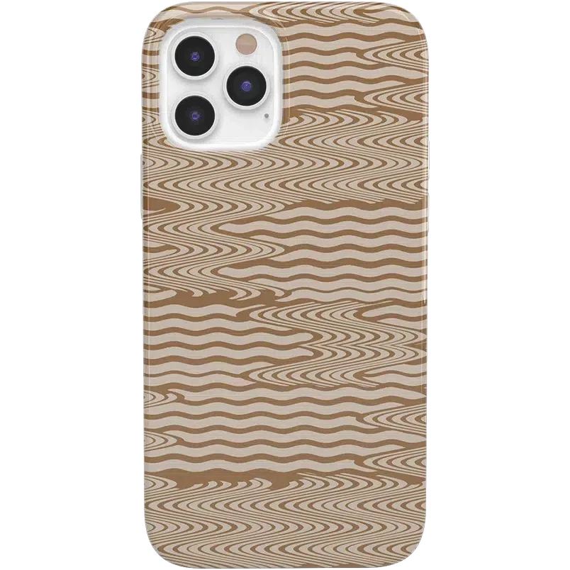 Mocha Ripple | Brown Waves Case