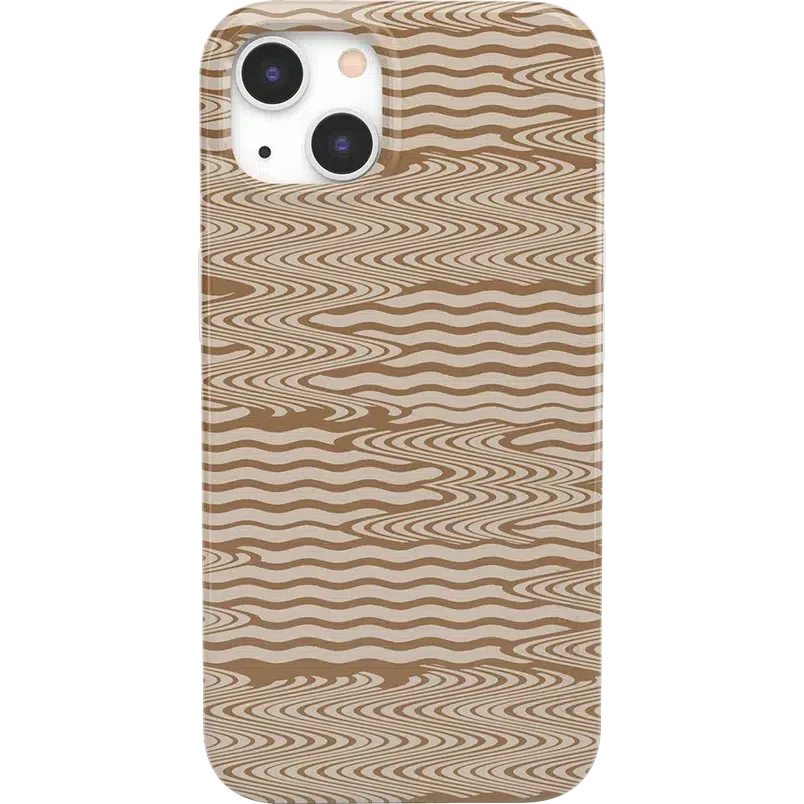Mocha Ripple | Brown Waves Case