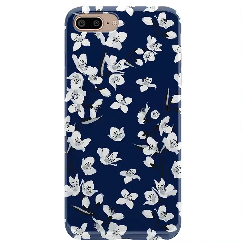 Floral Forest | Navy Cherry Blossom Floral Case