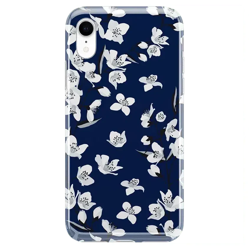 Floral Forest | Navy Cherry Blossom Floral Case