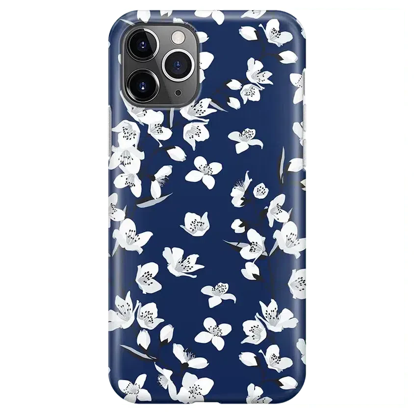Floral Forest | Navy Cherry Blossom Floral Case