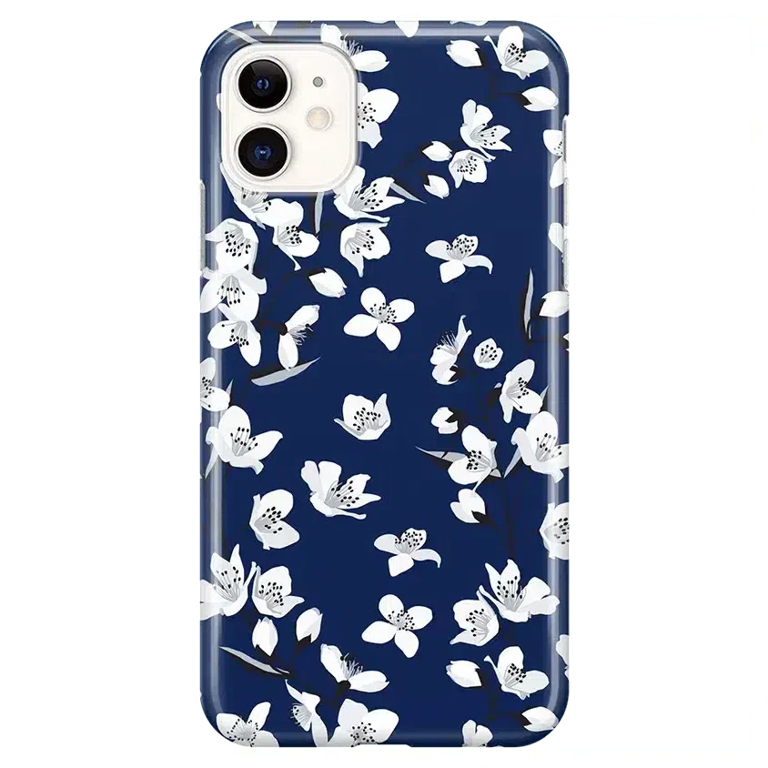 Floral Forest | Navy Cherry Blossom Floral Case