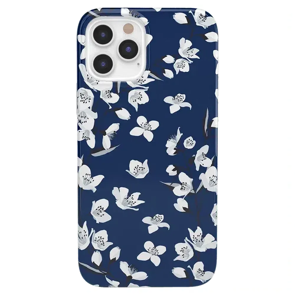 Floral Forest | Navy Cherry Blossom Floral Case