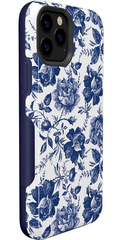 Rose to Fame | Blue & White Rose Floral Case