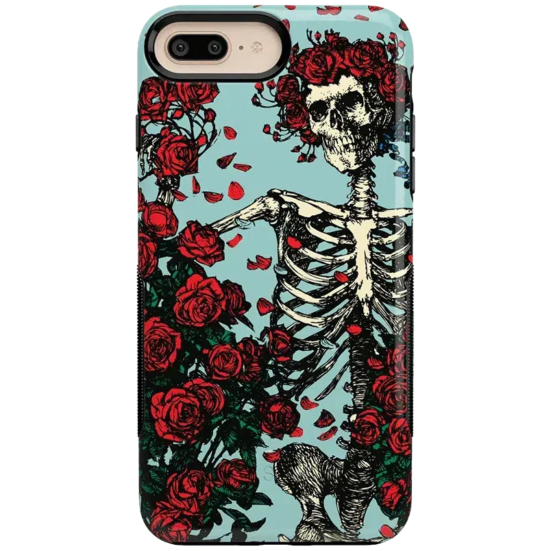 Forever Grateful | Grateful Dead Skeleton Floral Case