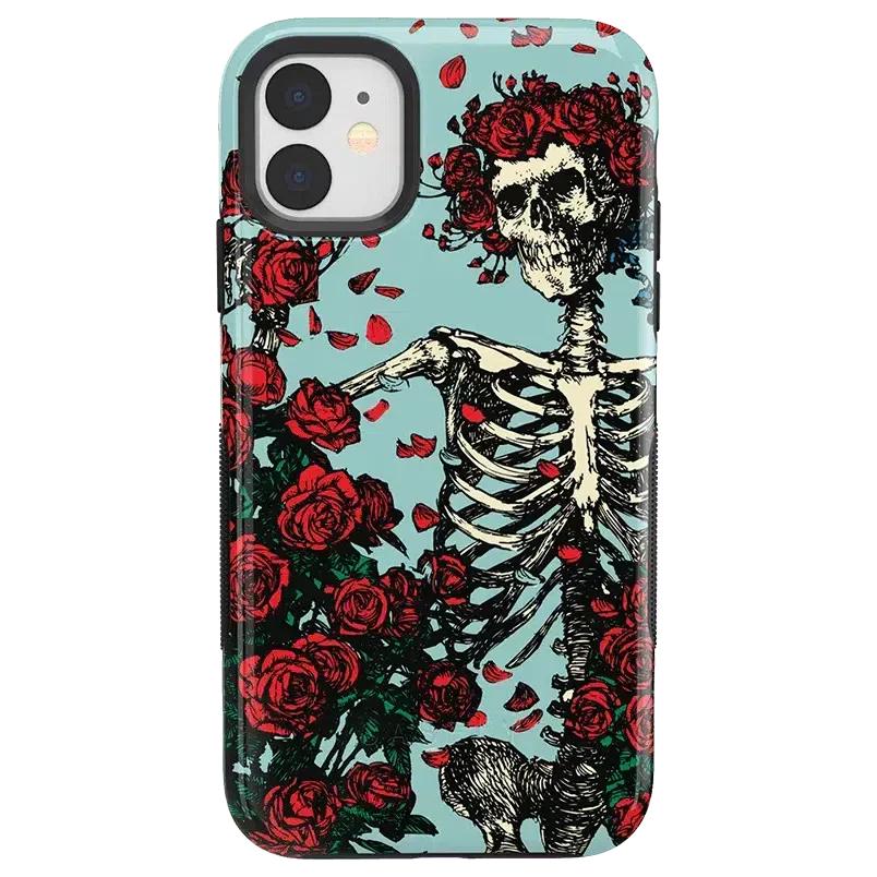 Forever Grateful | Grateful Dead Skeleton Floral Case