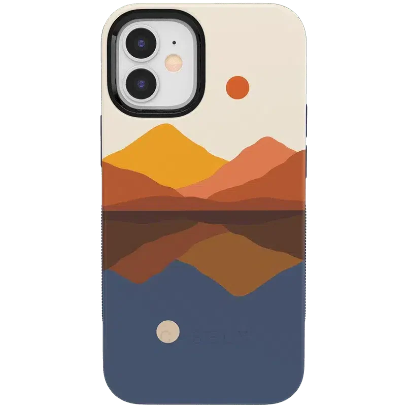 Opposites Attract | Day & Night Colorblock Mountains Case